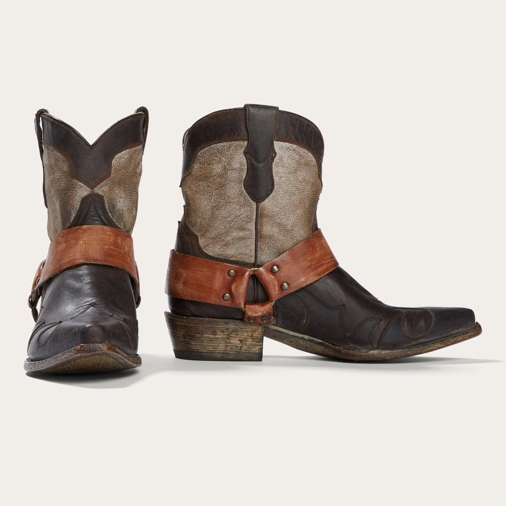 Jade Harness Ankle Boot Brown | Women Stetson Shorties