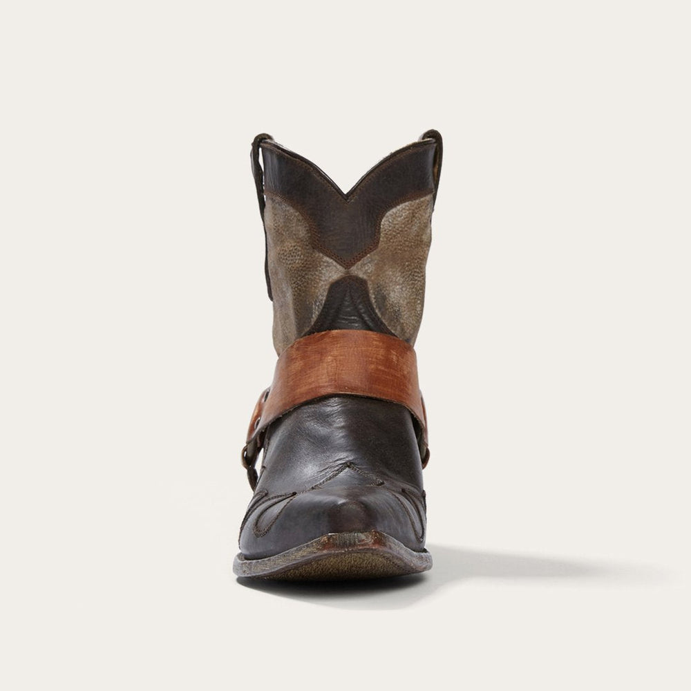 Jade Harness Ankle Boot Brown | Women Stetson Shorties