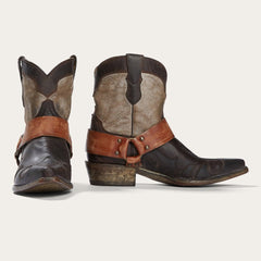 Jade Harness Ankle Boot Brown | Women Stetson Shorties