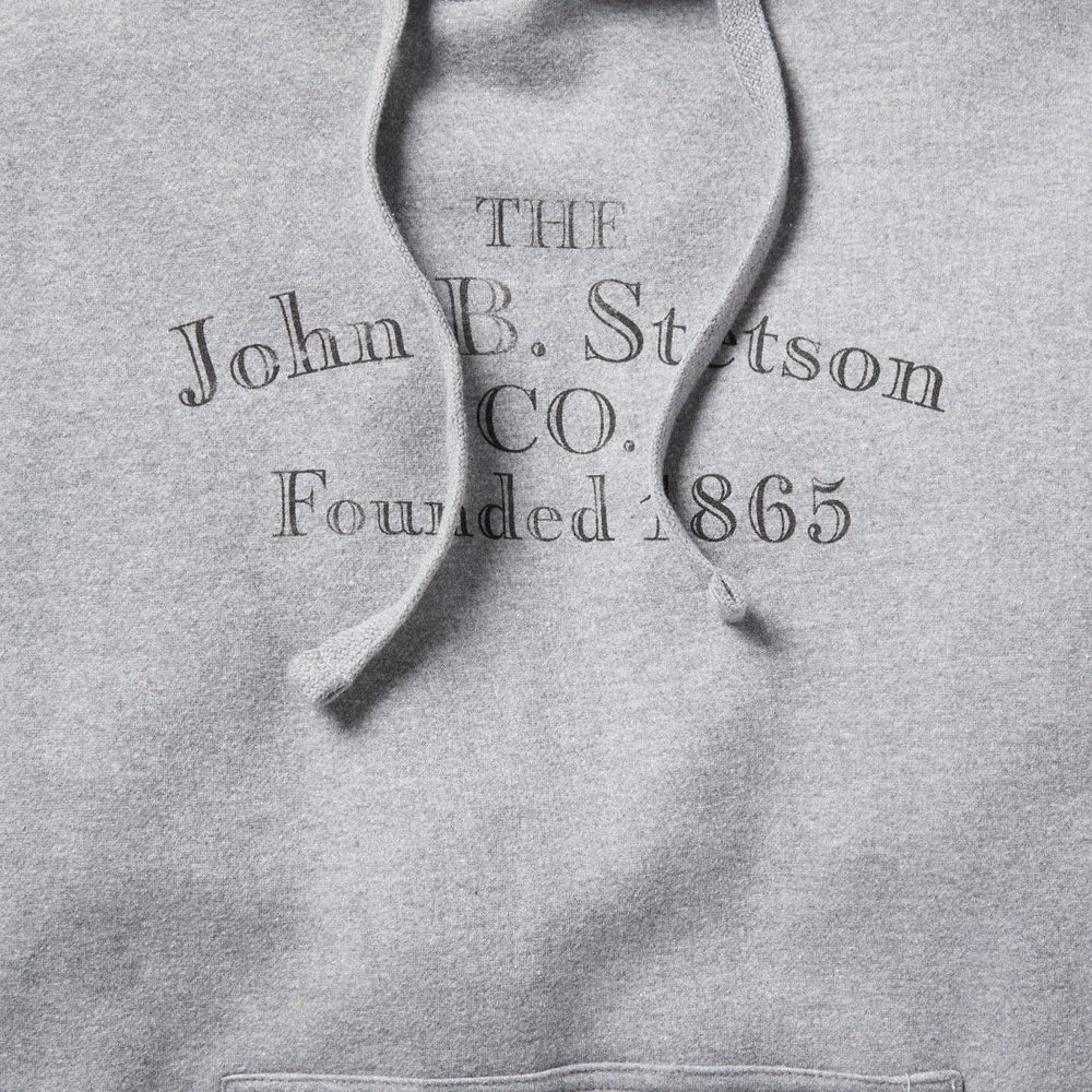 John B. Co. Hooded Sweatshirt Grey | Men Stetson Sweaters & Hoodies