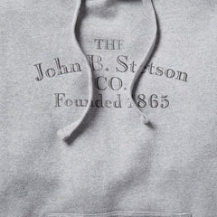 John B. Co. Hooded Sweatshirt Grey | Men Stetson Sweaters & Hoodies