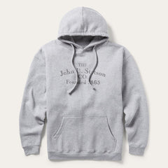 John B. Co. Hooded Sweatshirt Grey | Men Stetson Sweaters & Hoodies