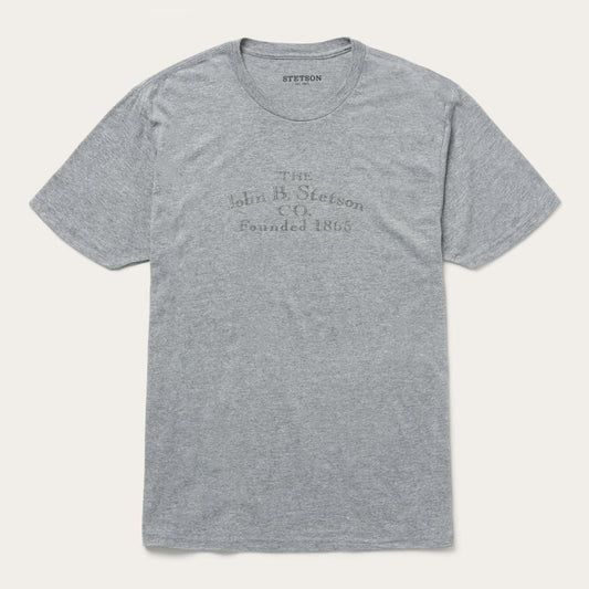 John B. Stetson Co Graphic Tee Grey | Men Stetson Tees