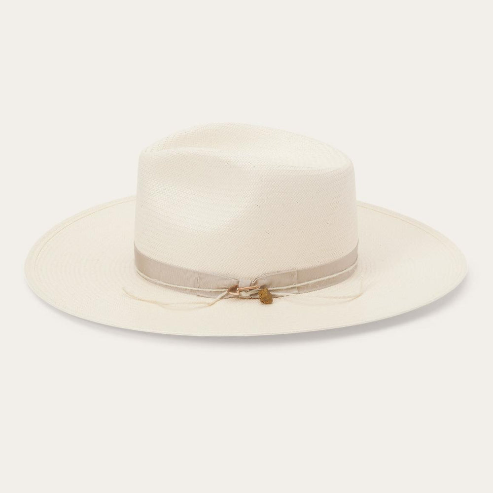 JW Marshall Straw Flat Brim Hat Natural | Men/Women Stetson Fedora