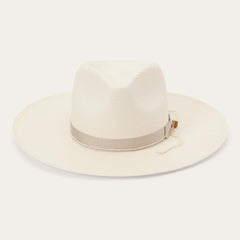 JW Marshall Straw Flat Brim Hat Natural | Men/Women Stetson Fedora