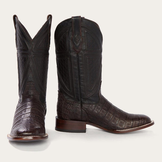 Kaycee Brown Caiman Belly Cowboy Boot Brown | Men Stetson Western