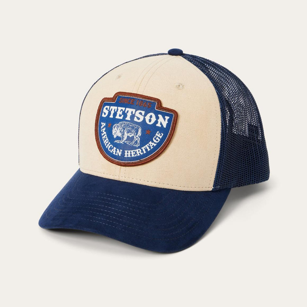 Khaki Arrowhead Patch Trucker Cap Khaki | Men/Women Stetson Caps & Truckers