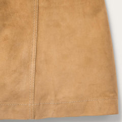 Lamb Suede Gored Skirt Brown | Women Stetson Skirts & Shorts