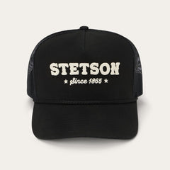 Lasso Trucker Cap Black | Men/Women Stetson Caps & Truckers