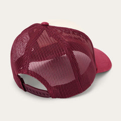 Lasso Trucker Cap Off White / Maroon | Men/Women Stetson Caps & Truckers