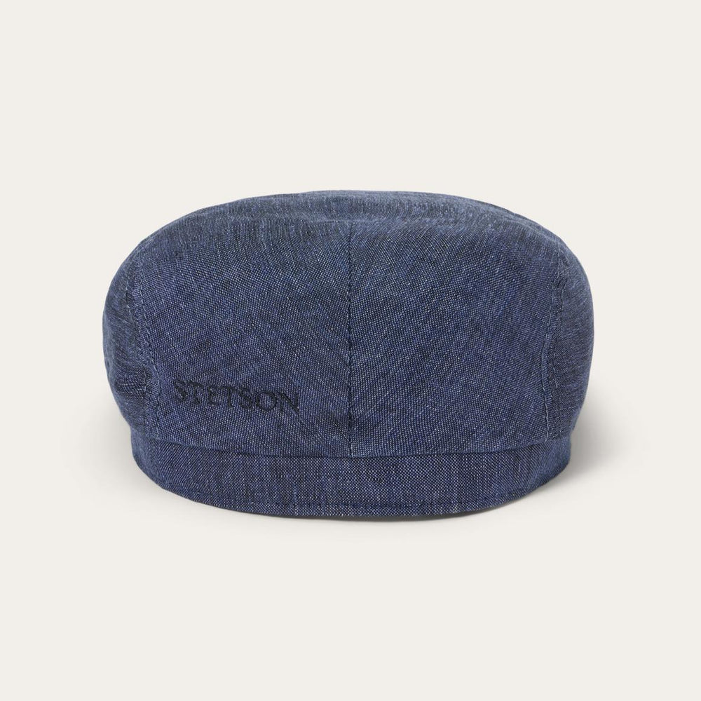 Linen Driver Cap Blue | Men/Women Stetson Caps & Truckers