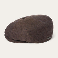 Linen Hatteras Cap Brown | Men/Women Stetson Caps & Truckers