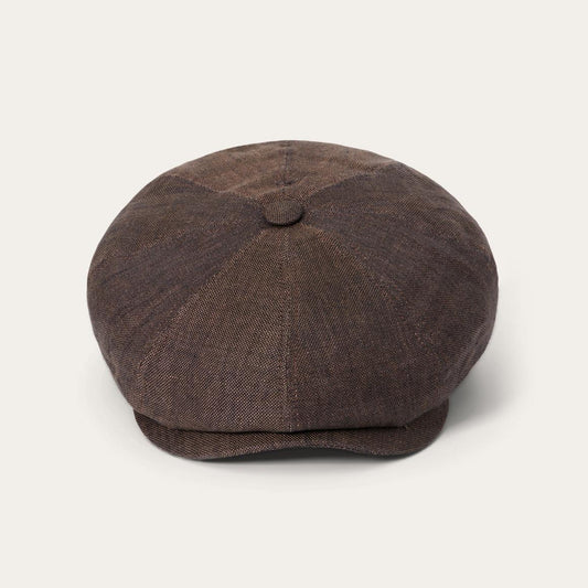 Linen Hatteras Cap Brown | Men/Women Stetson Caps & Truckers
