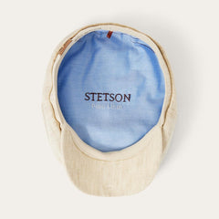 Linen Hatteras Newsboy Beige | Men/Women Stetson Caps & Truckers