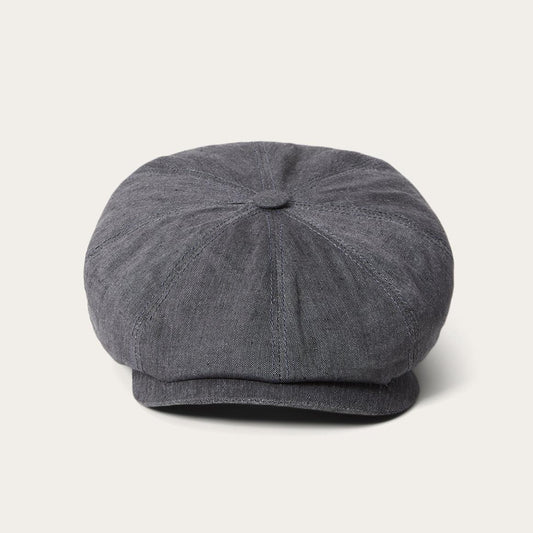 Linen Hatteras Newsboy Grey | Men/Women Stetson Caps & Truckers