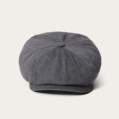 Linen Hatteras Newsboy Grey | Men/Women Stetson Caps & Truckers