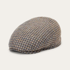 Linen/Cotton Houndstooth Driver Cap Multicolor Houndstooth | Men/Women Stetson Caps & Truckers