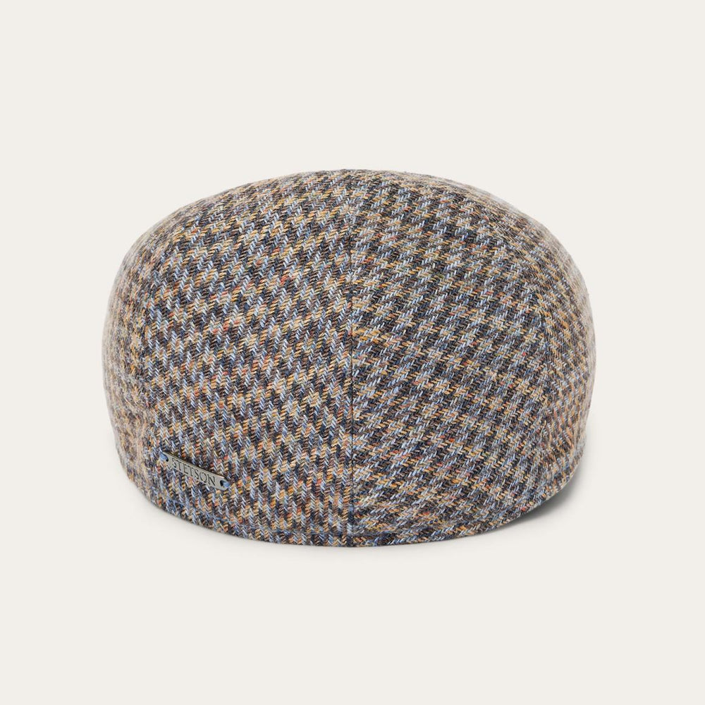 Linen/Cotton Houndstooth Driver Cap Multicolor Houndstooth | Men/Women Stetson Caps & Truckers