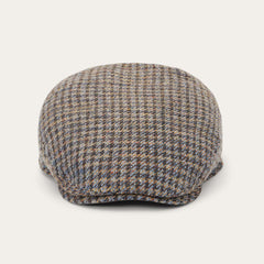 Linen/Cotton Houndstooth Driver Cap Multicolor Houndstooth | Men/Women Stetson Caps & Truckers