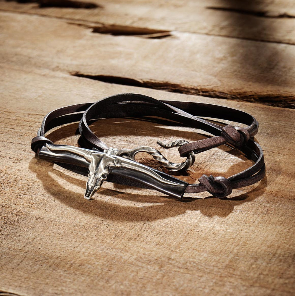 Longhorn Wrap Bracelet | Men/Women Stetson Jewelry