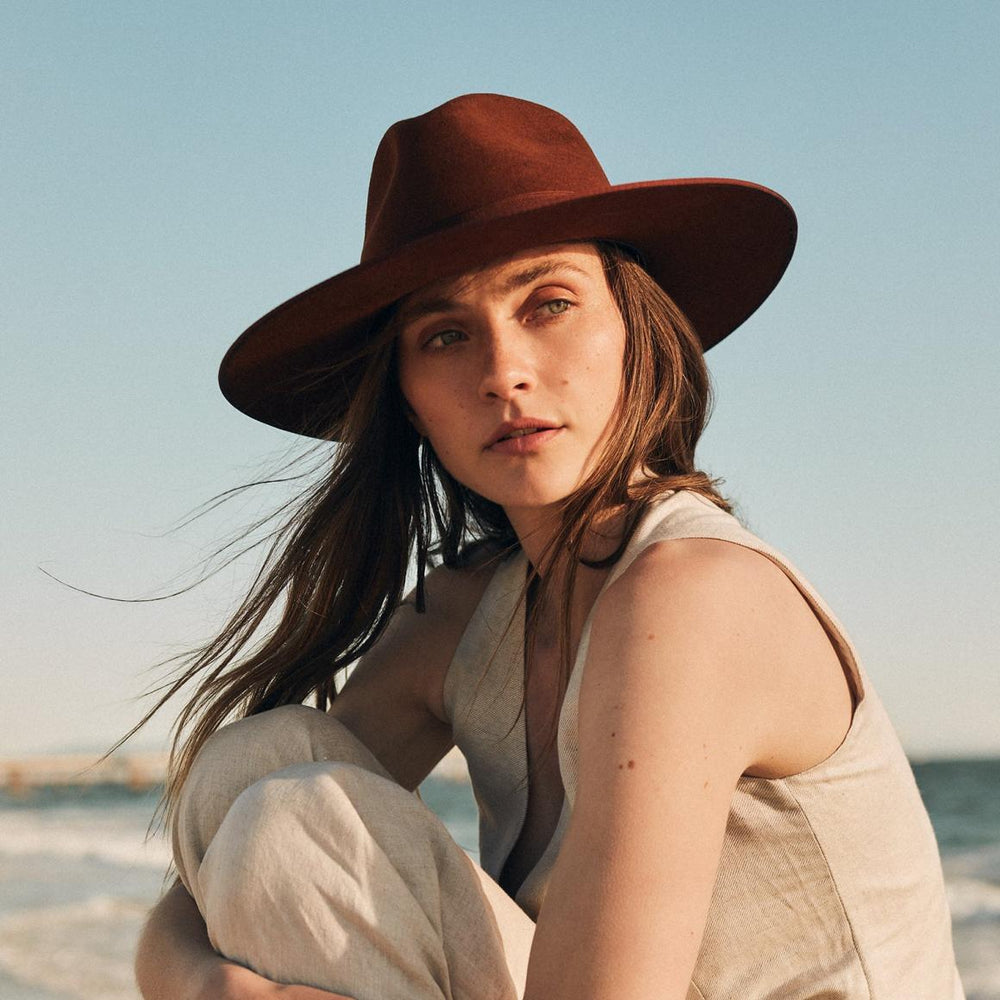 Midtown Wide Flat Brim Hat Black | Men/Women Stetson Fedora