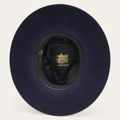 Midtown Wide Flat Brim Hat Navy | Men/Women Stetson Fedora