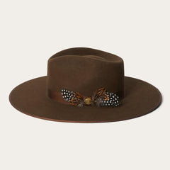 Midtown Wide Flat Brim Hat Oak | Men/Women Stetson Fedora