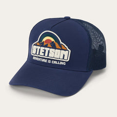 Mountain Sunset Trucker Cap Navy | Men/Women Stetson Caps & Truckers