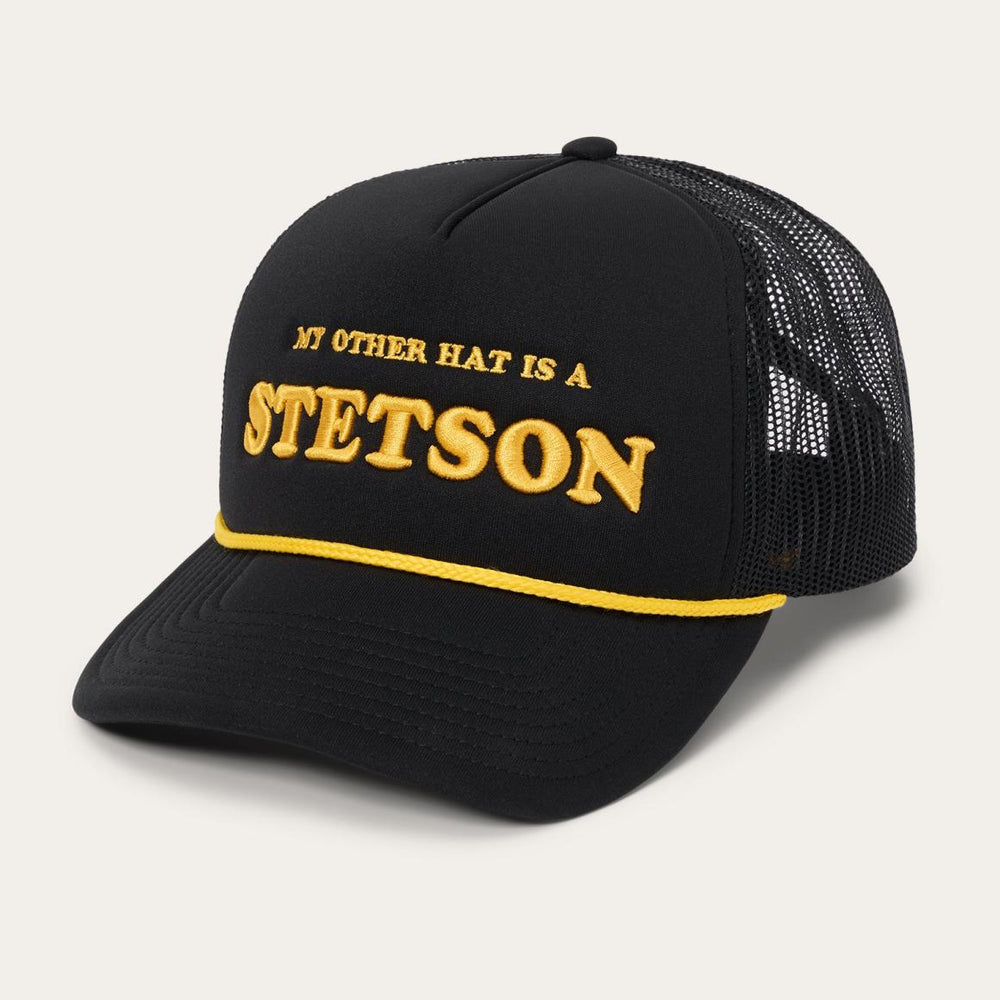 My Other Hat Is A Stetson Trucker Cap Black | Men/Women Stetson Caps & Truckers