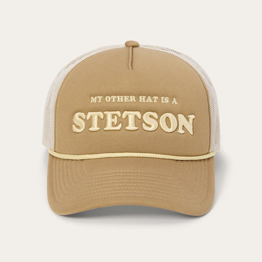 My Other Hat Is A Stetson Trucker Cap Tan | Men/Women Stetson Caps & Truckers