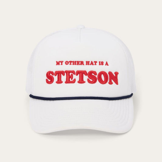My Other Hat Is A Stetson Trucker Cap White | Men/Women Stetson Caps & Truckers