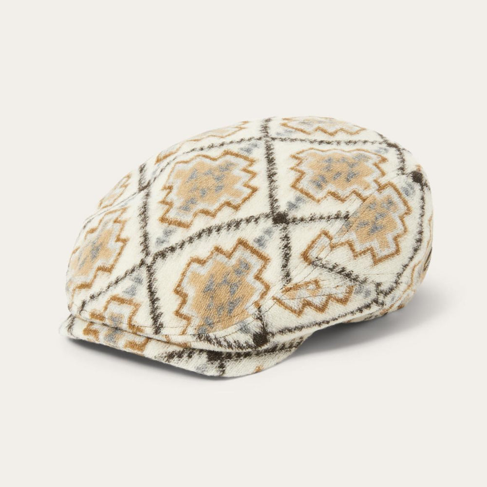 Navajo Jersey Driver Cap Off White / Beige | Men/Women Stetson Caps & Truckers