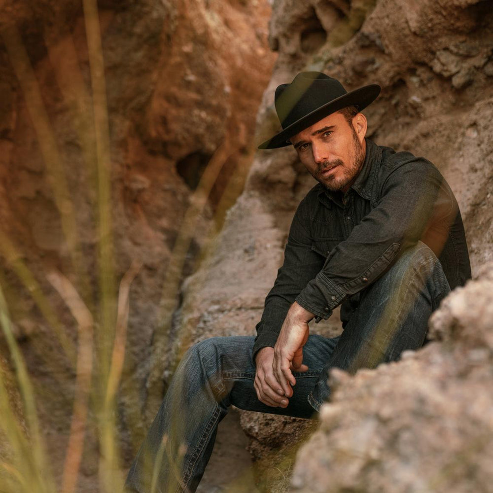 Open Road 6X Cowboy Hat Black | Men/Women Stetson Fedora