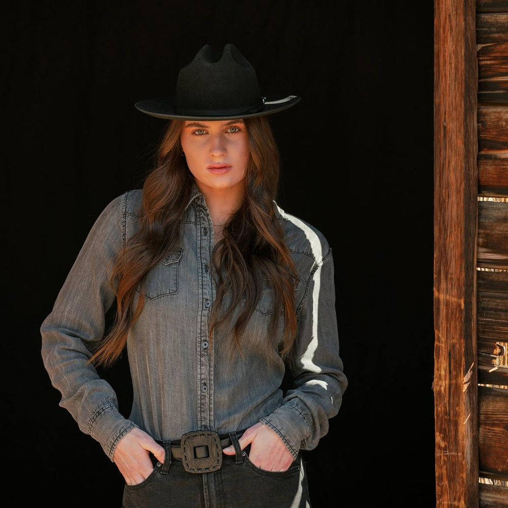 Open Road 6X Cowboy Hat Black | Men/Women Stetson Fedora