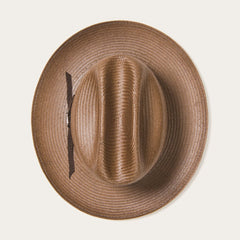 Open Road Vented Straw Cowboy Hat Chocolate | Men/Women Stetson Western