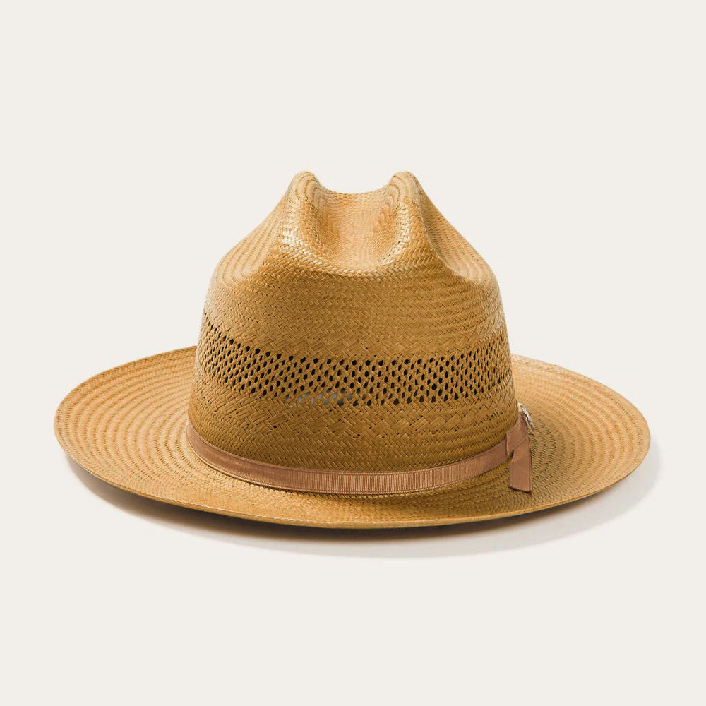 Open Road Vented Straw Cowboy Hat Cognac | Men/Women Stetson Western
