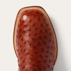 Ozzy Ostrich Boot Brown | Men Stetson Western