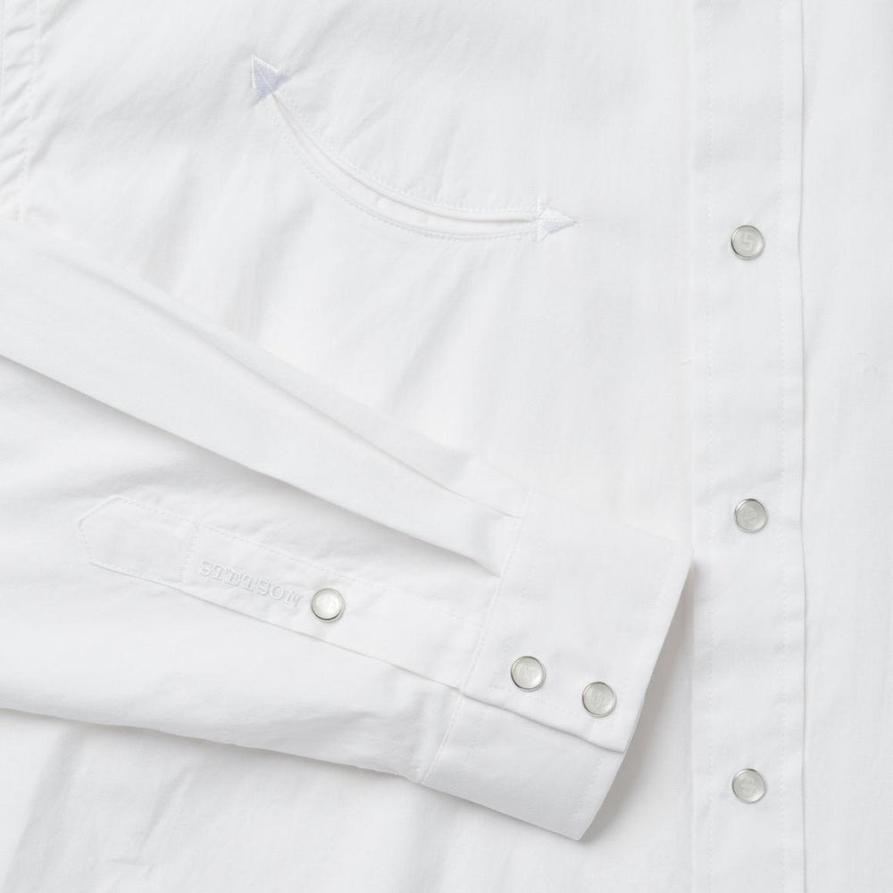 Pin Point Oxford Shirt White | Men Stetson Classic Cut