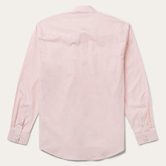 Pink End-On-End Western Shirt Pink | Men Stetson Western Shirts