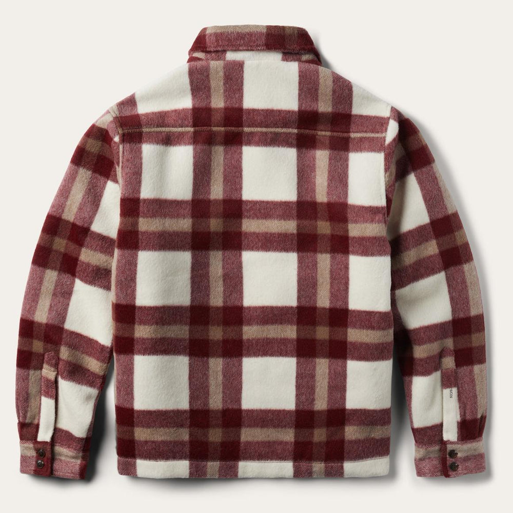 Plaid Lined Jac-Shirt Red | Men Stetson Jackets