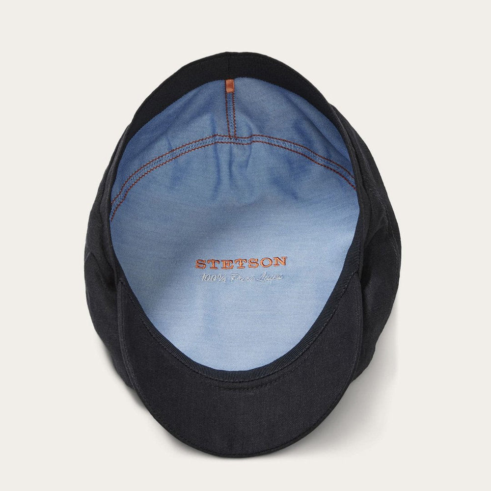 Premium Linen Driver Cap Black | Men/Women Stetson Caps & Truckers