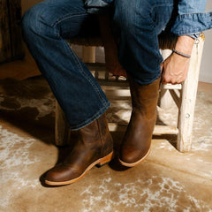 Puncher Boots Oily Brown | Men Stetson Ropers