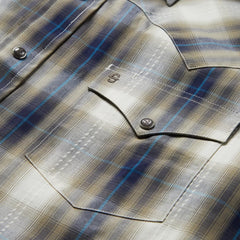 Ranch Plaid Dobby Western Shirt Brown | Men Stetson Western Shirts