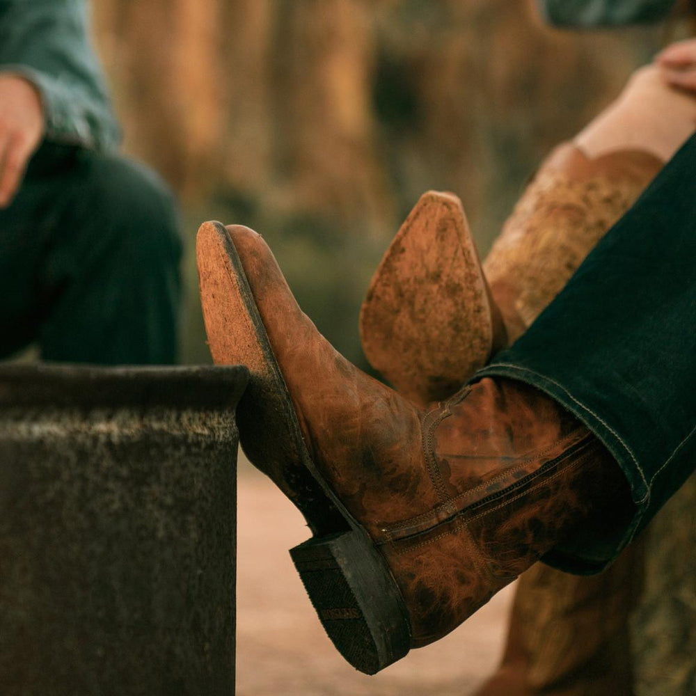 Rancher Zip Roper Oiled Cognac | Men Stetson Western