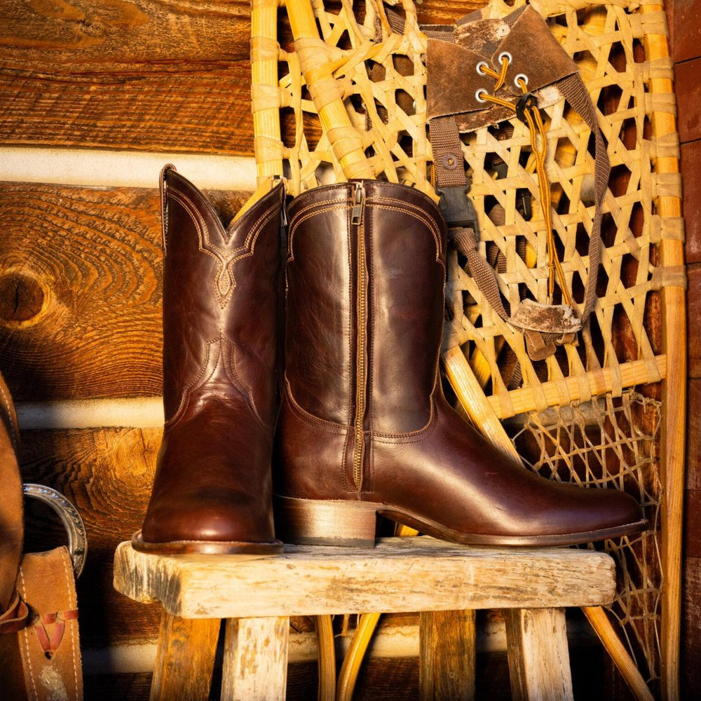 Rancher Zip Roper Oiled Oxblood | Men Stetson Ropers