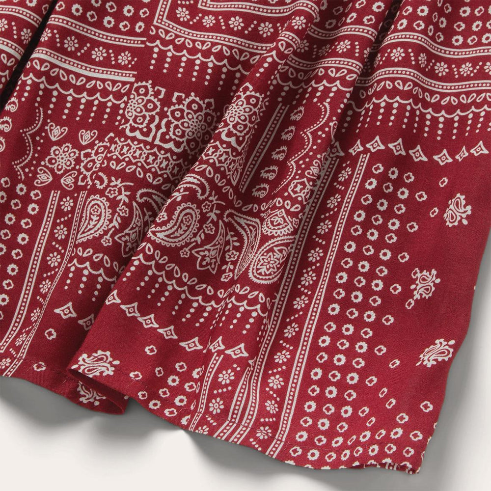 Red Bandana Patchwork Dress Red | Women Stetson Midi