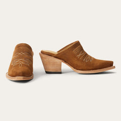 Reed Western Mules Brown | Women Stetson Shorties