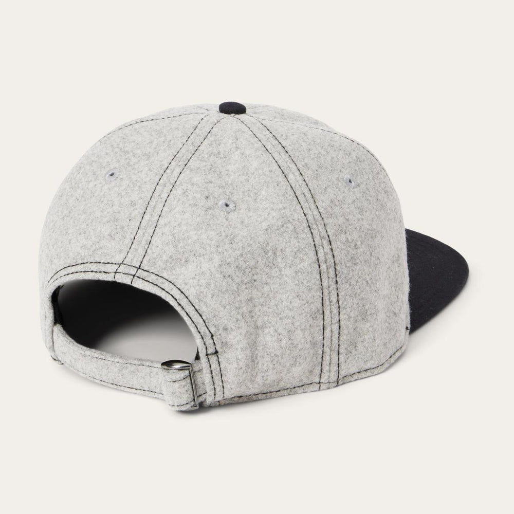 Retro Script Baseball Cap Grey | Men/Women Stetson Caps & Truckers