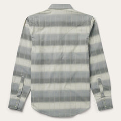 Serape Dobby Twill Western Shirt Brown | Men Stetson Modern Cut