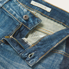 Skinny Fit Stripe Leg Jean Blue | Women Stetson Denim